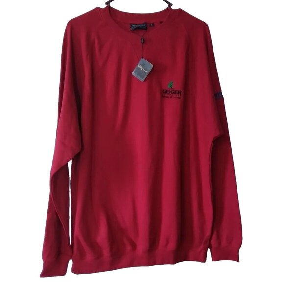 Bobby Jones Players Collection red golf sweatshirt Size Large NWT - Picture 1 of 16
